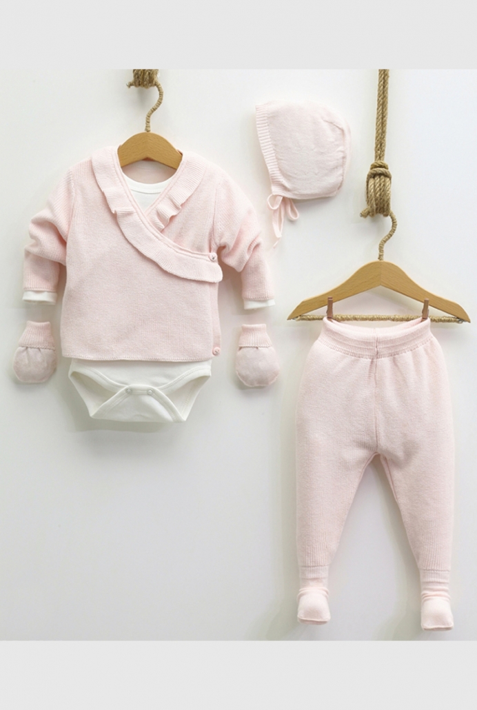 7055N-PEMBE FIRFIRLI ZIBIN SET