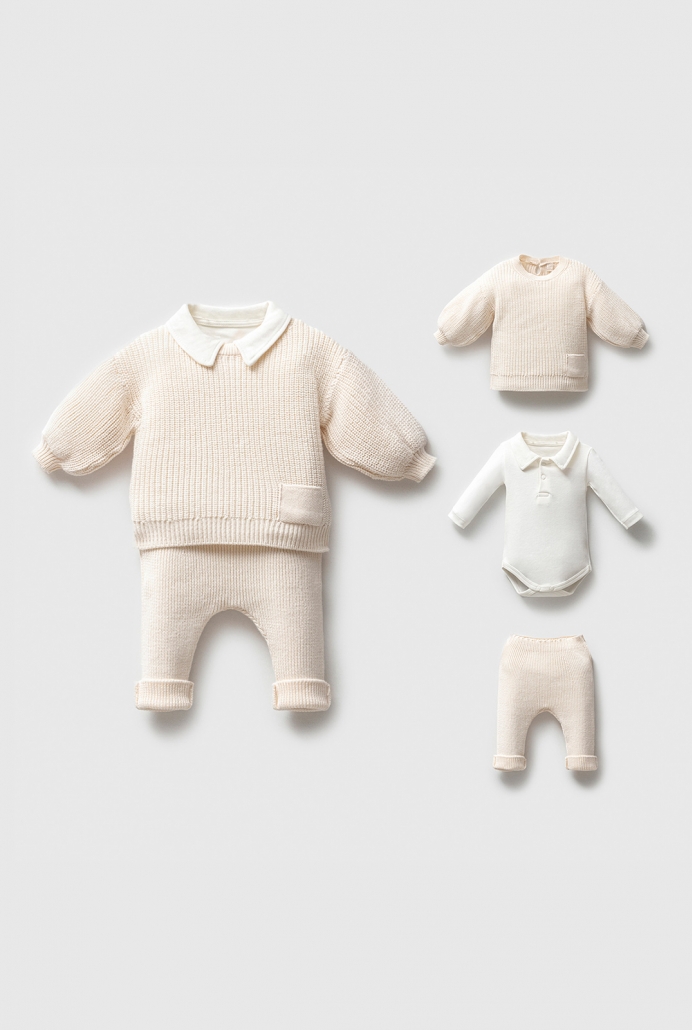 8301N ERKEK 3-6-9-12 AY GALVIN SELANİK TAKIM KREM