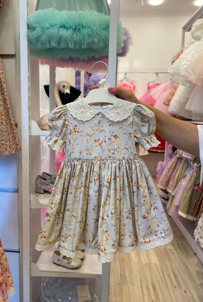 Elif Çiçek Desen Bebek Elbise