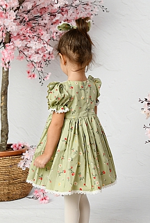 Yeşim 1-10 Yaş Poplin Elbise