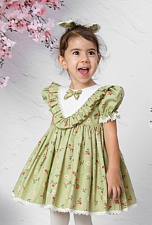 Yeşim 1-10 Yaş Poplin Elbise